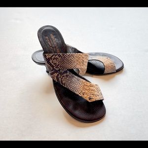 Donald J Pliner Viveca snakeskin sandals
